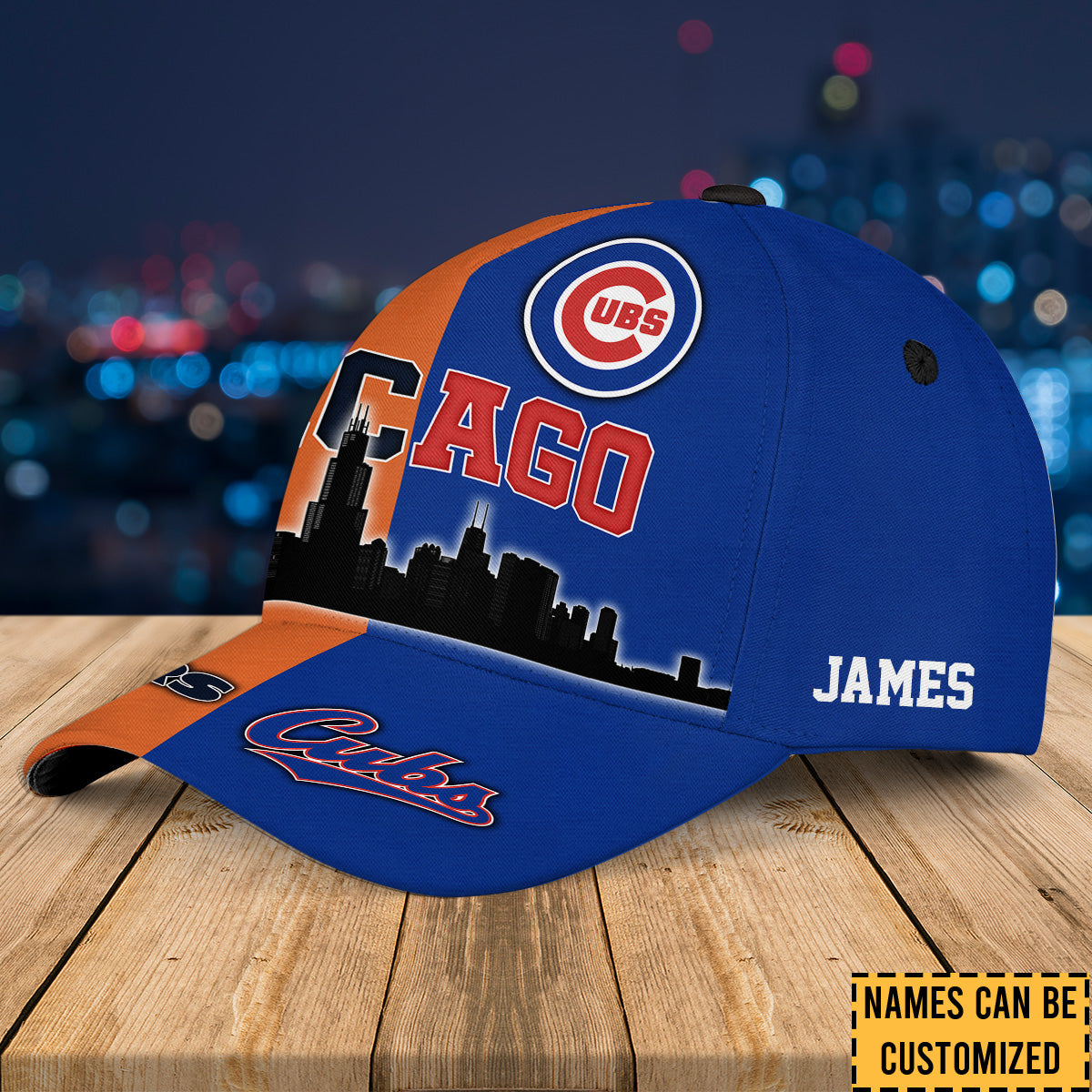 Teams Chicago Skyline Classic Cap - Customized Classic Cap - CCGC CCGB (Clt)