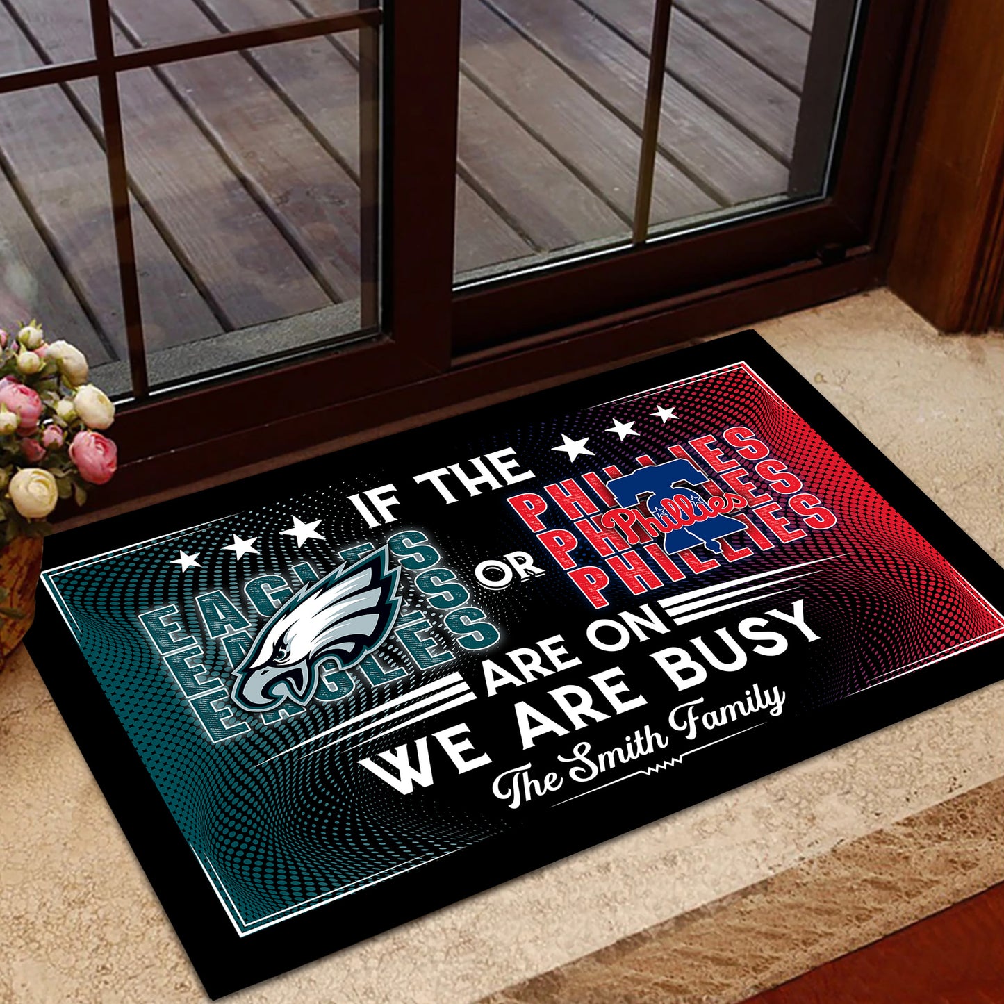 If Teams Are On We Are Busy -  Customized Doormat - Anti Slip Indoor Doormat