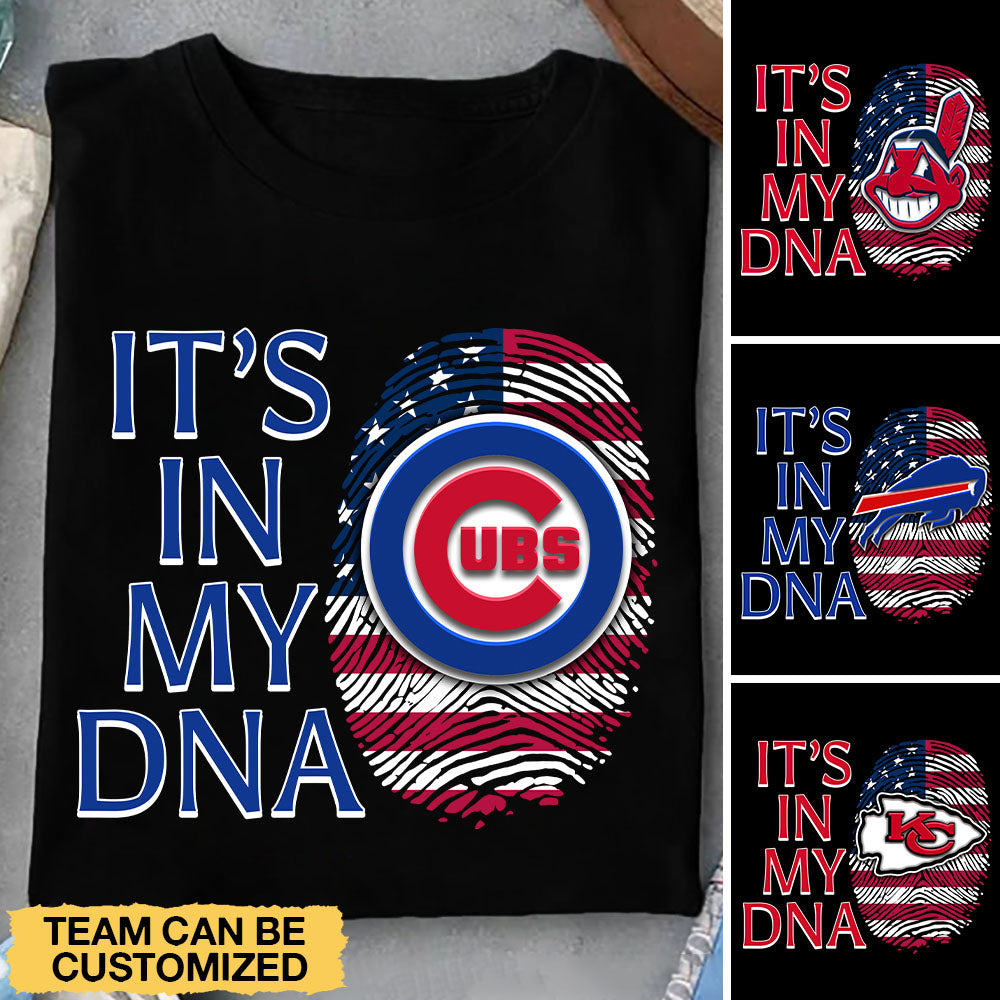 It's In My DNA Shirt - Customized Shirt - Flag Fingerprint ver