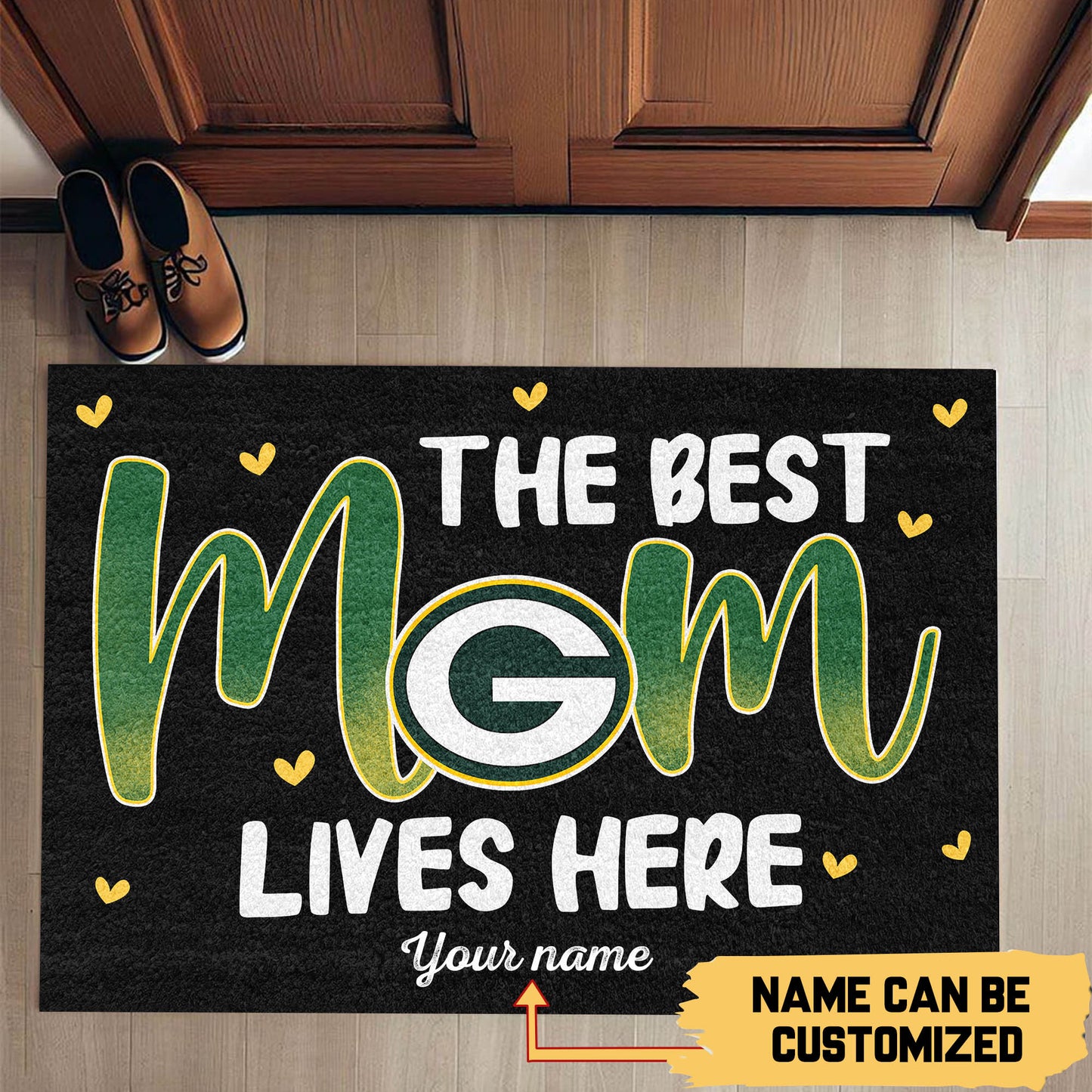The Best Mom Lives Here-  Customized Doormat - Anti Slip Indoor Doormat - GBP