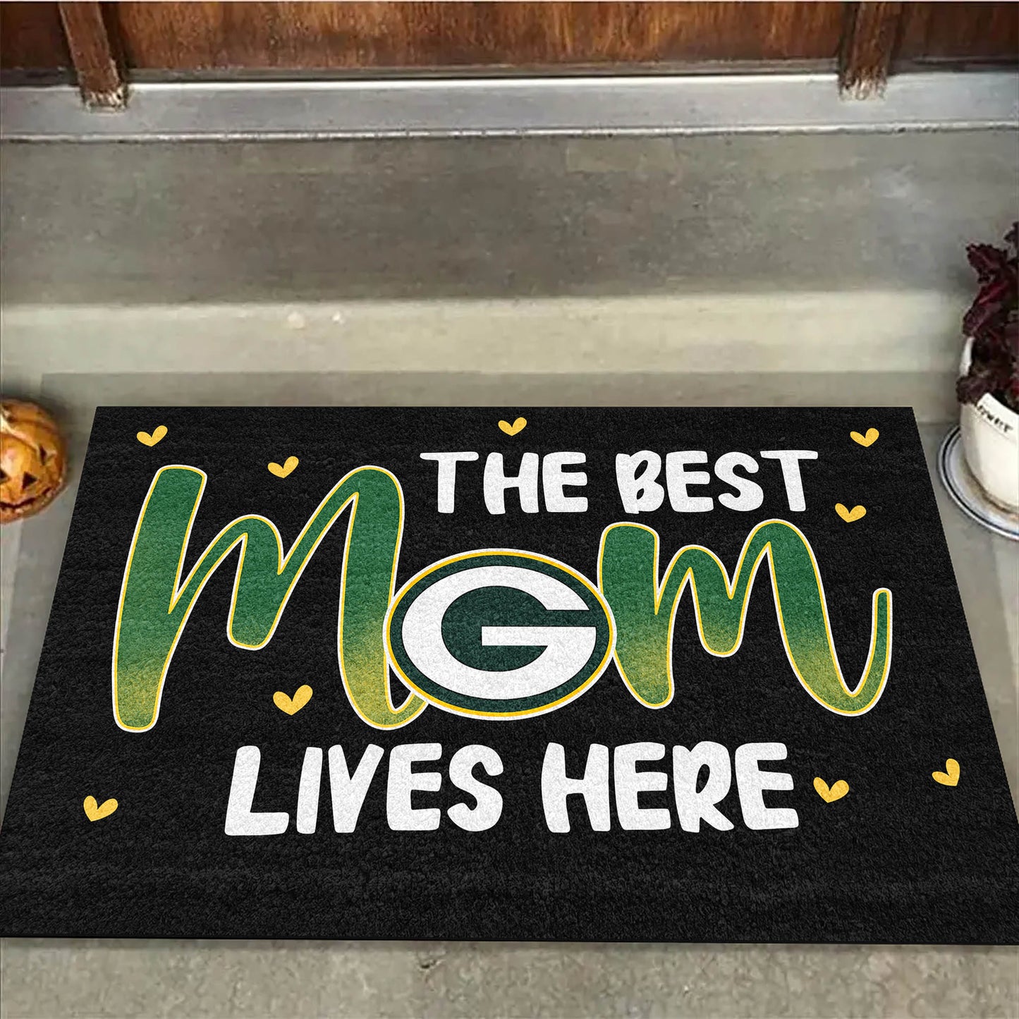 The Best Mom Lives Here-  Customized Doormat - Anti Slip Indoor Doormat - GBP