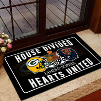House Divided Hearts United -  Customized Doormat - Anti Slip Indoor Doormat