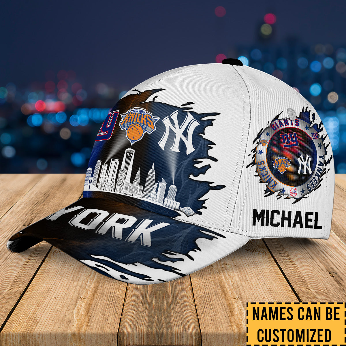 New York Skyline Classic Cap - Customized Classic Cap (clt)