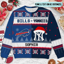 It's The Most Wonderful Time Of The Year Sweater - Customized Sweater - BFLB, NYYK