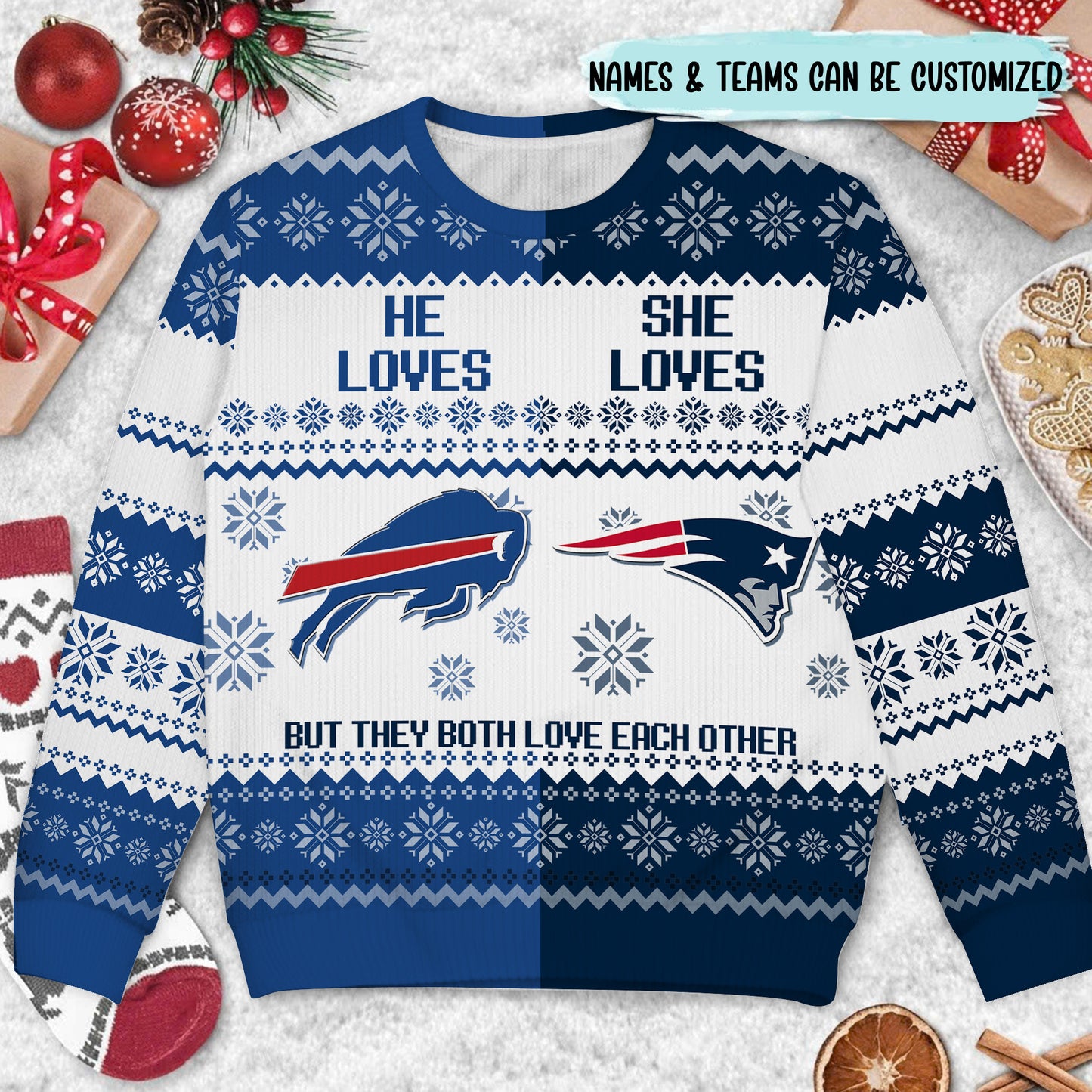 He Loves She Loves Sweater - Customized Sweater