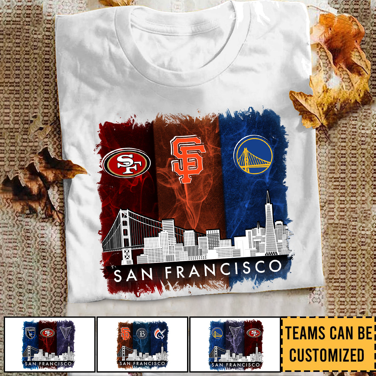 San Francisco Skyline Teams Shirt - Customized Shirt