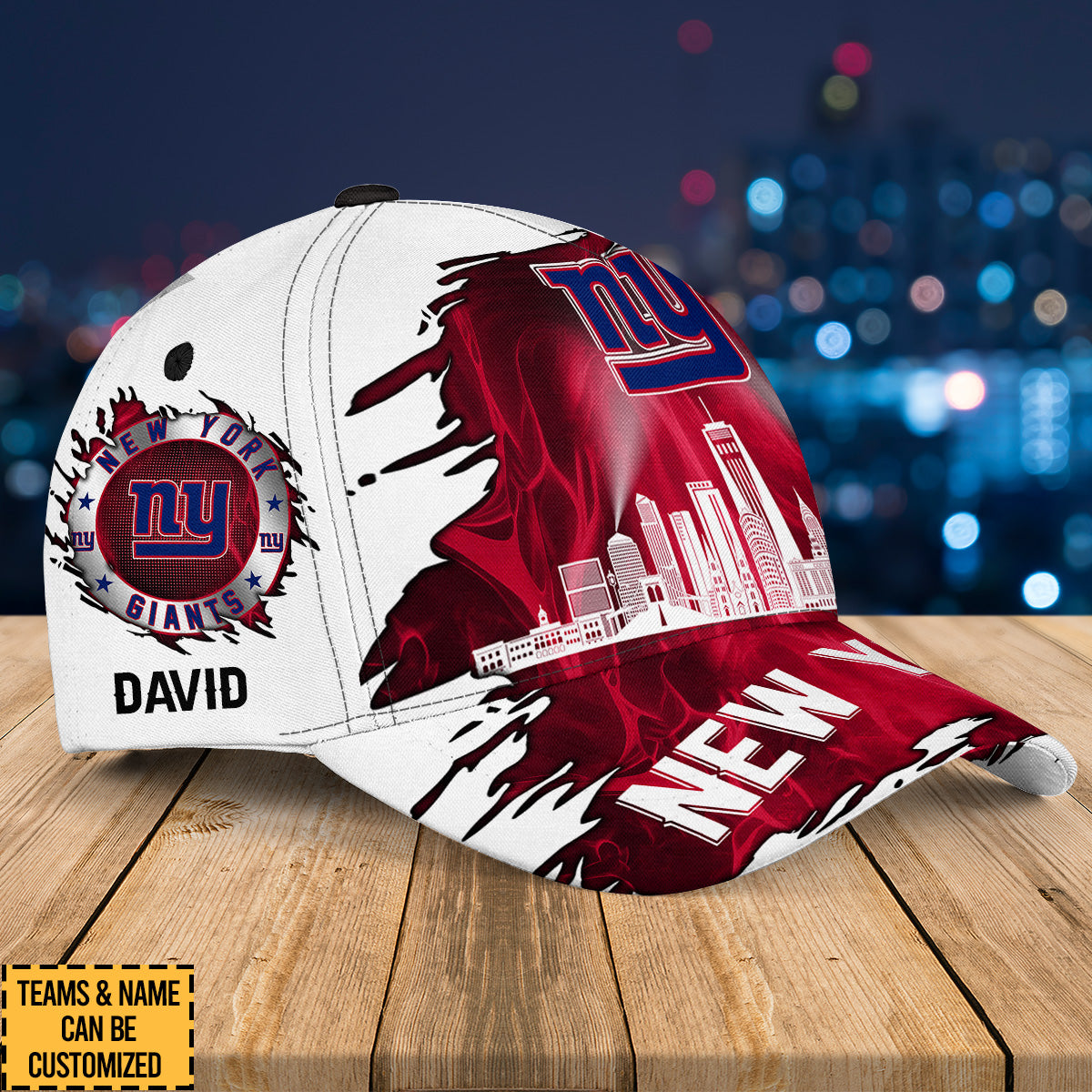 Team Skyline Classic Cap - Customized Team Classic Cap - NYG