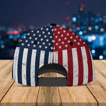 Two Teams Customized Classic Cap - Flag Ver