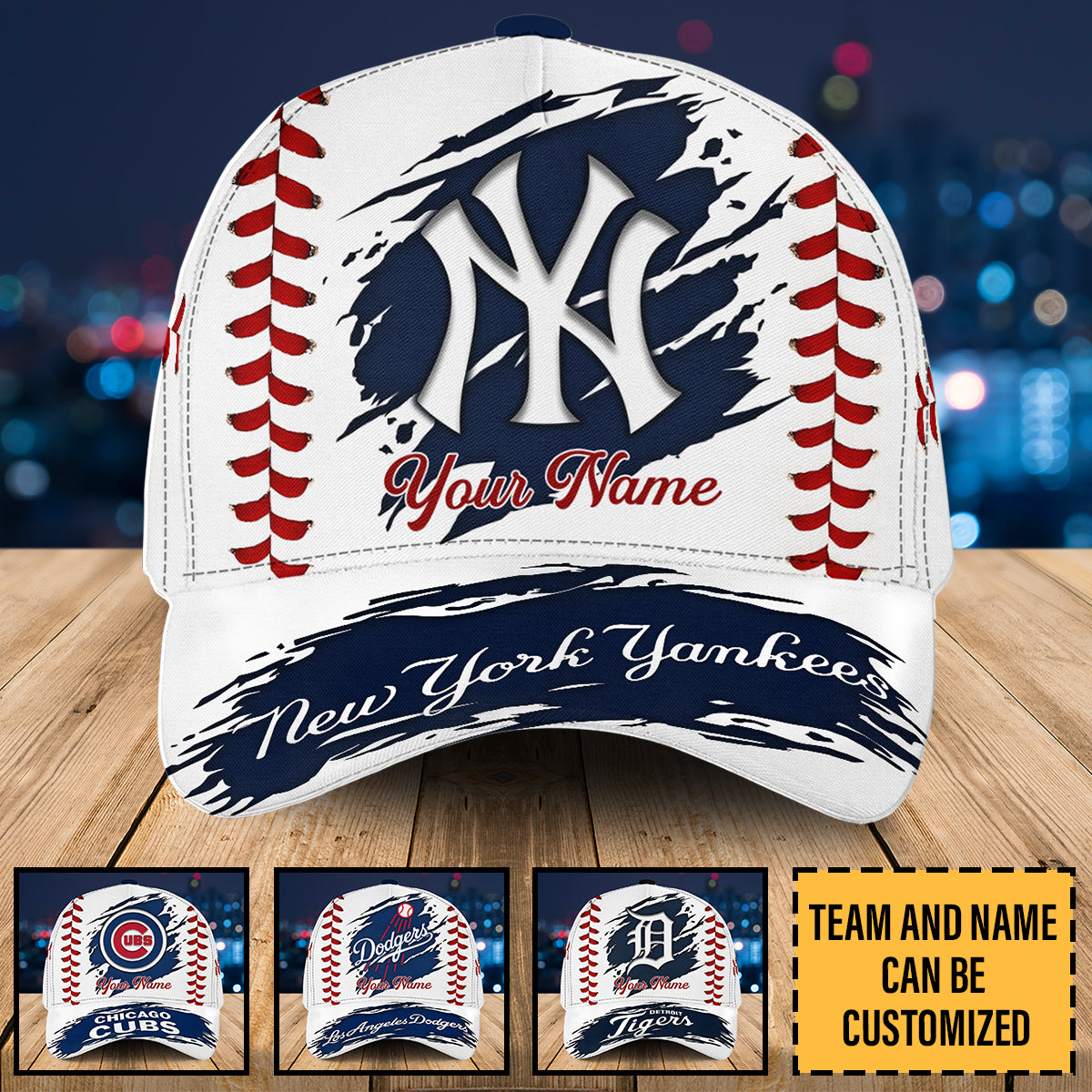 Baseball Team Classic Cap - Customized Team Classic Cap