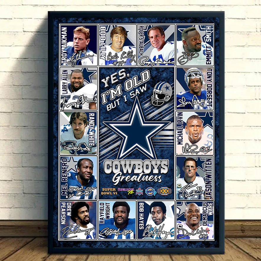 Dallas CB Greatness Unframed Poster, Wall Art - DLCB