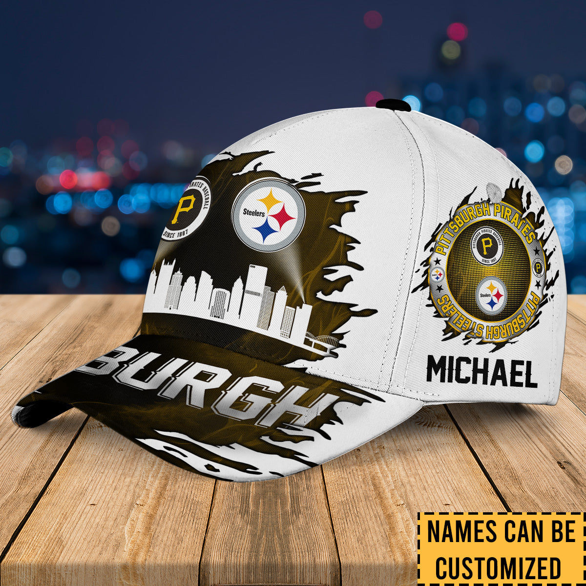 Pittsburgh Skyline Classic Cap - Customized Classic Cap