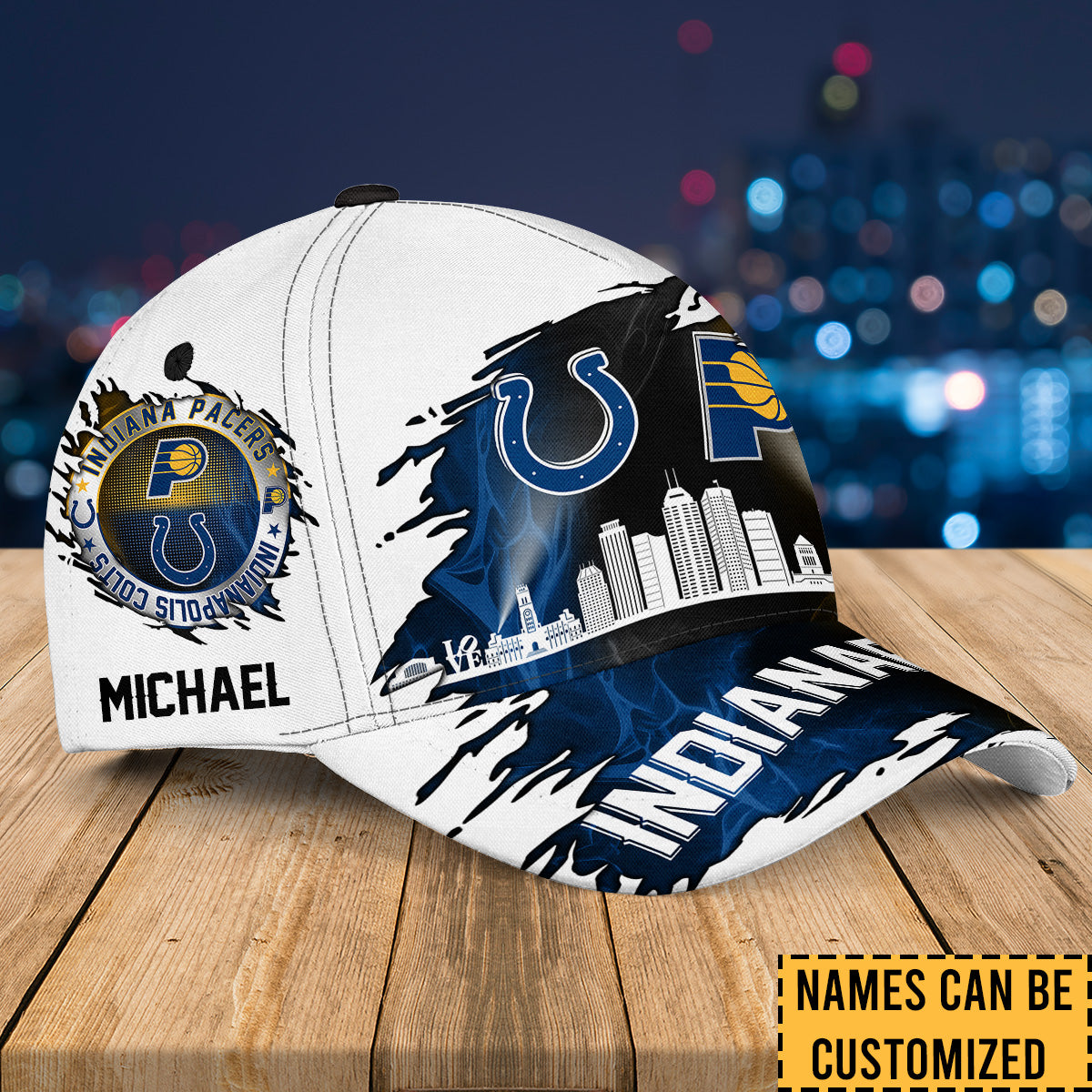Indianapolis Skyline Classic Cap - Customized Classic Cap - v2
