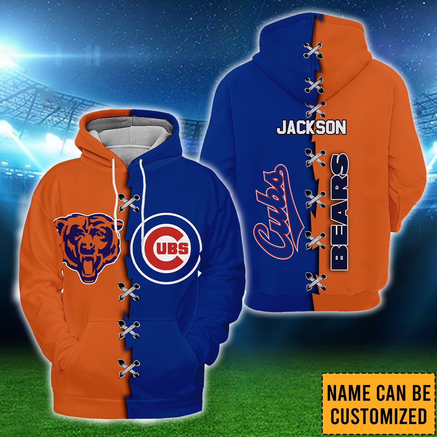 Chicago Fleece Hoodie- Customized Fleece Hoodie