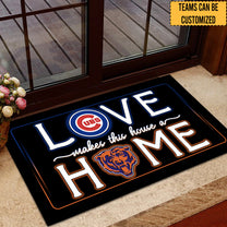 Love Makes This House A Home -  Customized Doormat - Anti Slip Indoor Doormat - CCGC CCGB