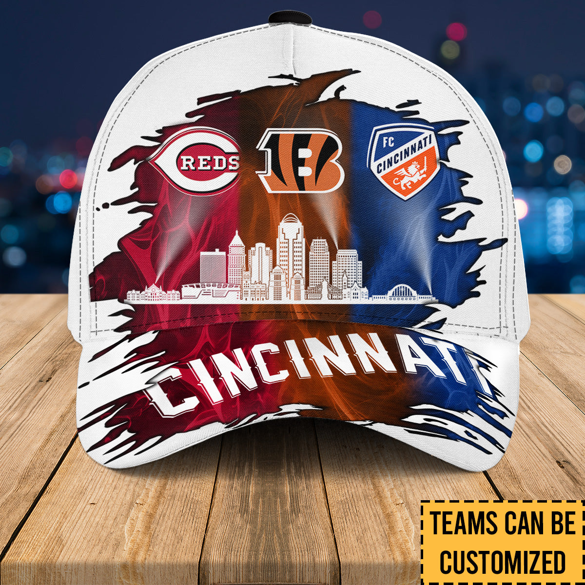 Cincinnati Skyline Classic Cap - Customized Team Classic Cap