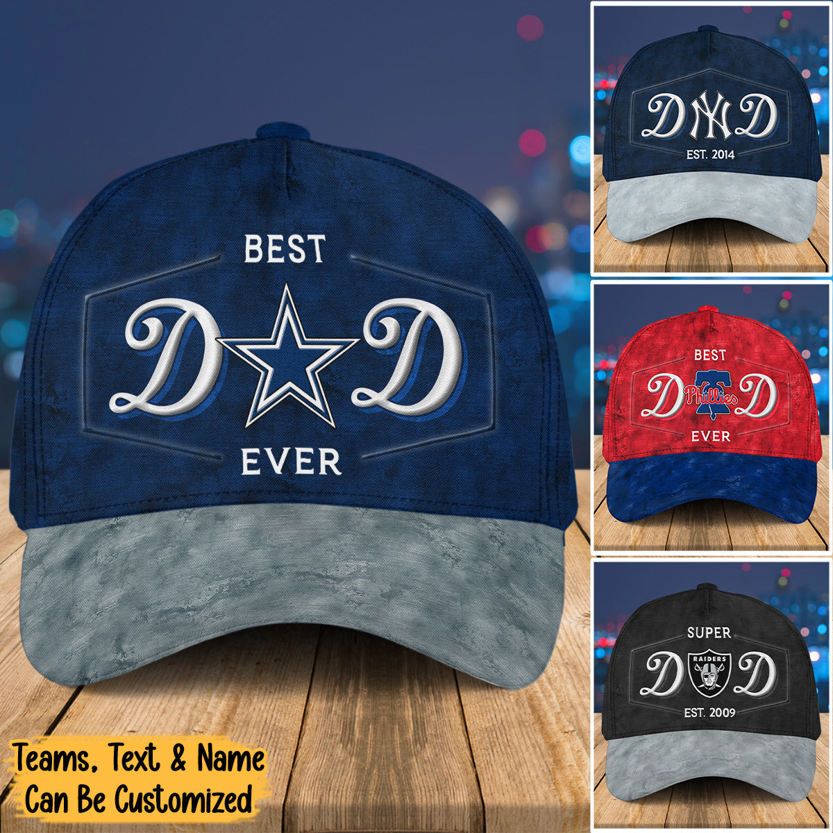 Best Dad Ever Customized Classic Cap