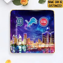 Detroit Skyline Jewelry Dish - Customized Ring Dish