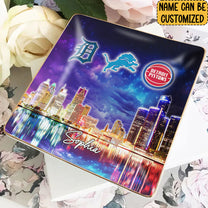 Detroit Skyline Jewelry Dish - Customized Ring Dish