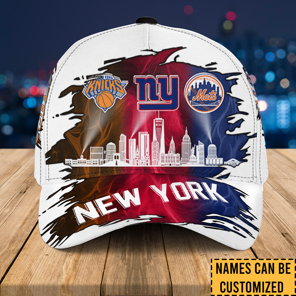 New York Skyline Classic Cap - Customized Classic Cap - v6
