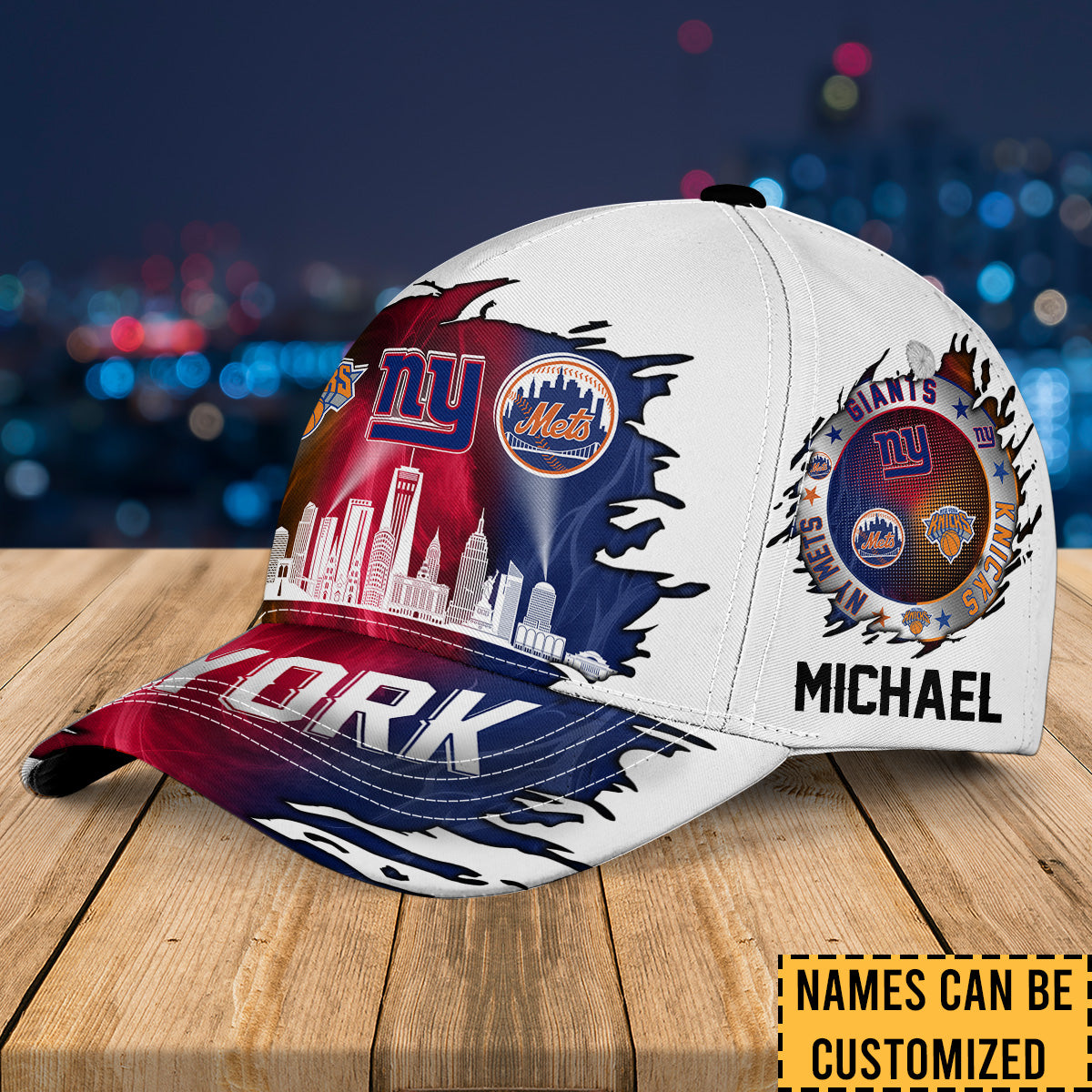 New York Skyline Classic Cap - Customized Classic Cap - v6