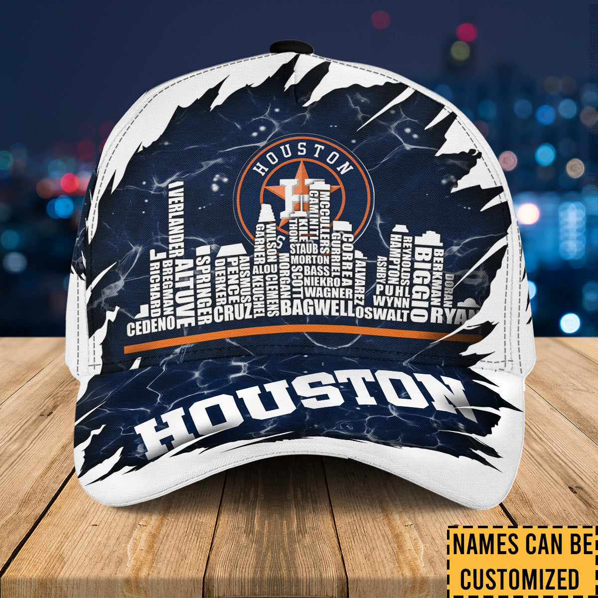 Houston Legend Skyline Classic Cap - Customized Classic Cap - HTAT