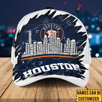 Houston Legend Skyline Classic Cap - Customized Classic Cap - HTAT