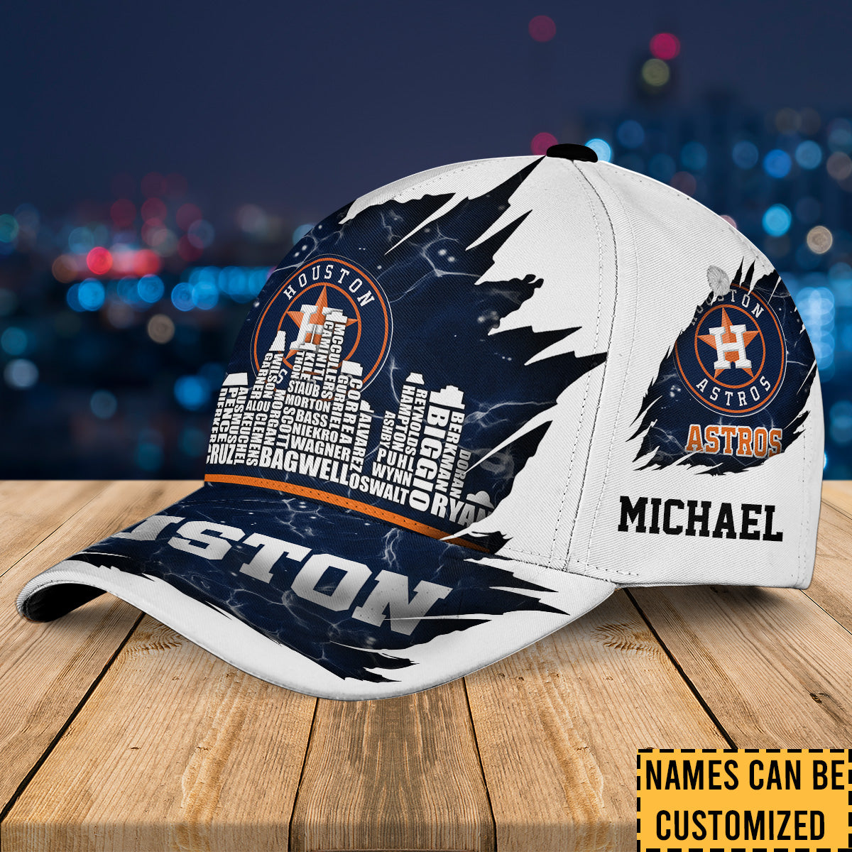 Houston Legend Skyline Classic Cap - Customized Classic Cap - HTAT