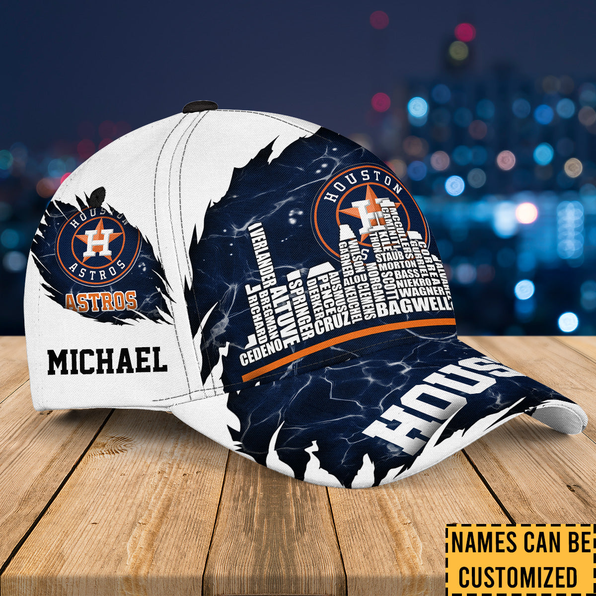 Houston Legend Skyline Classic Cap - Customized Classic Cap - HTAT