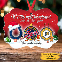 It's The Most Wonderful Time Of The Year Aluminum Ornament - Customized Ornament - IDAN