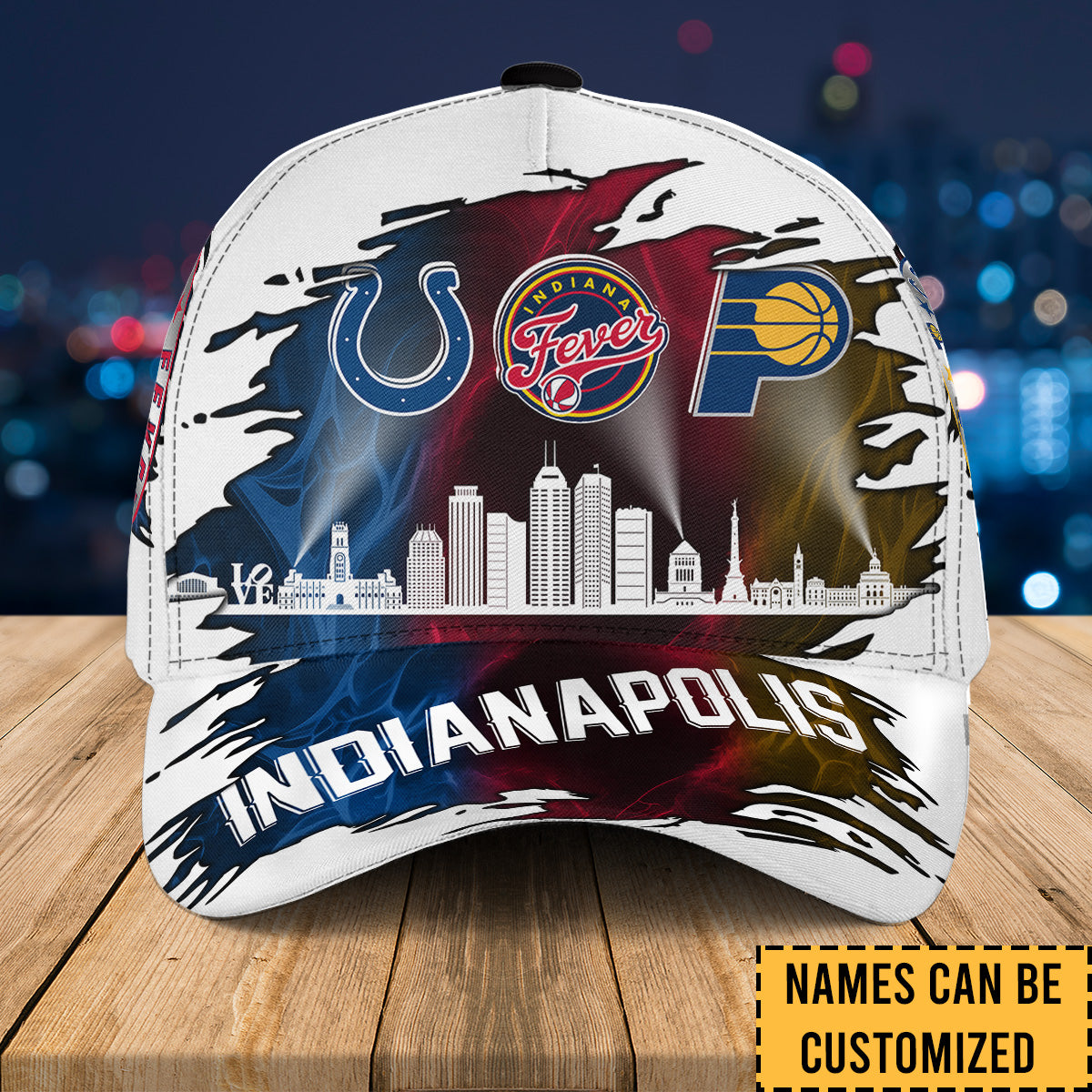 Indianapolis Skyline Classic Cap - Customized Classic Cap