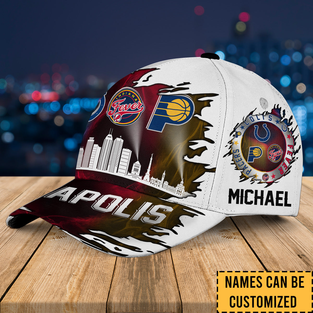 Indianapolis Skyline Classic Cap - Customized Classic Cap