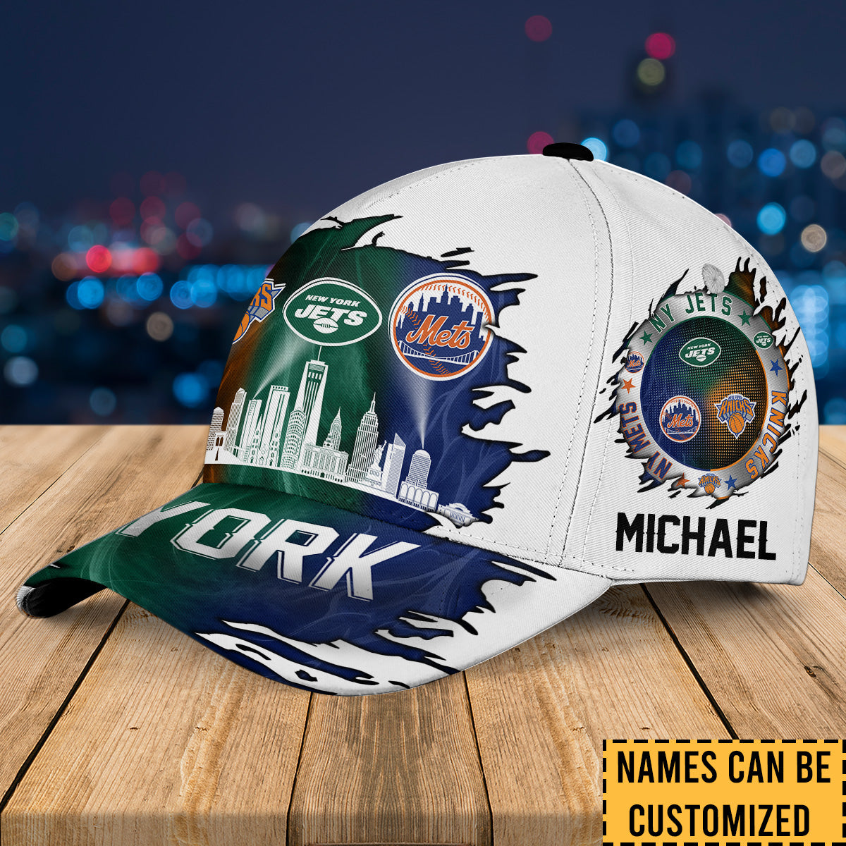 New York Skyline Classic Cap - Customized Classic Cap - v5