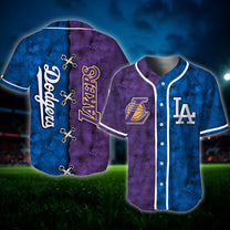 Team Short Sleeve Baseball Jersey- Customized Jersey - LADG, LALK