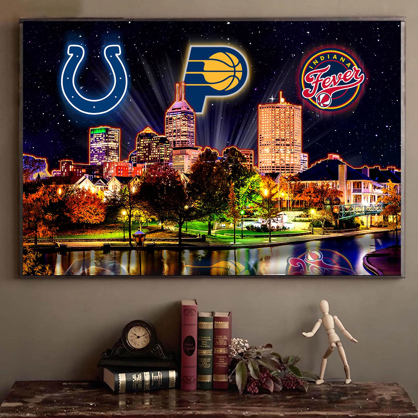 Indianapolis Skyline Unframed Poster, Wall Art