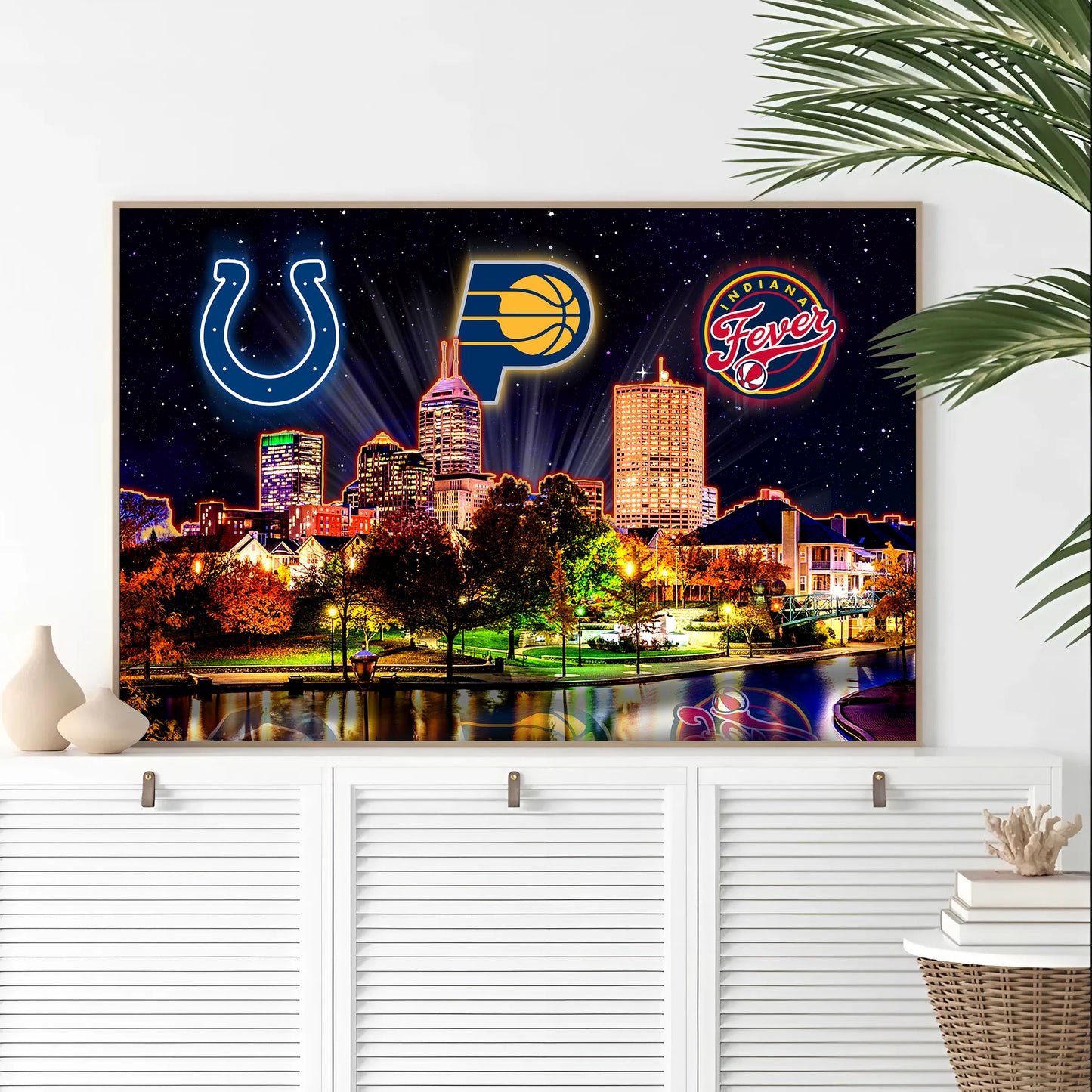 Indianapolis Skyline Unframed Poster, Wall Art