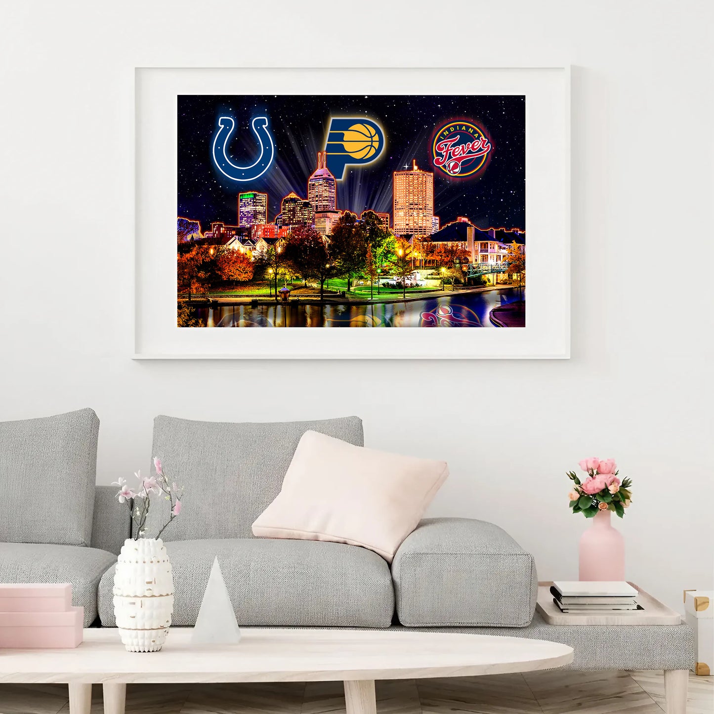 Indianapolis Skyline Unframed Poster, Wall Art