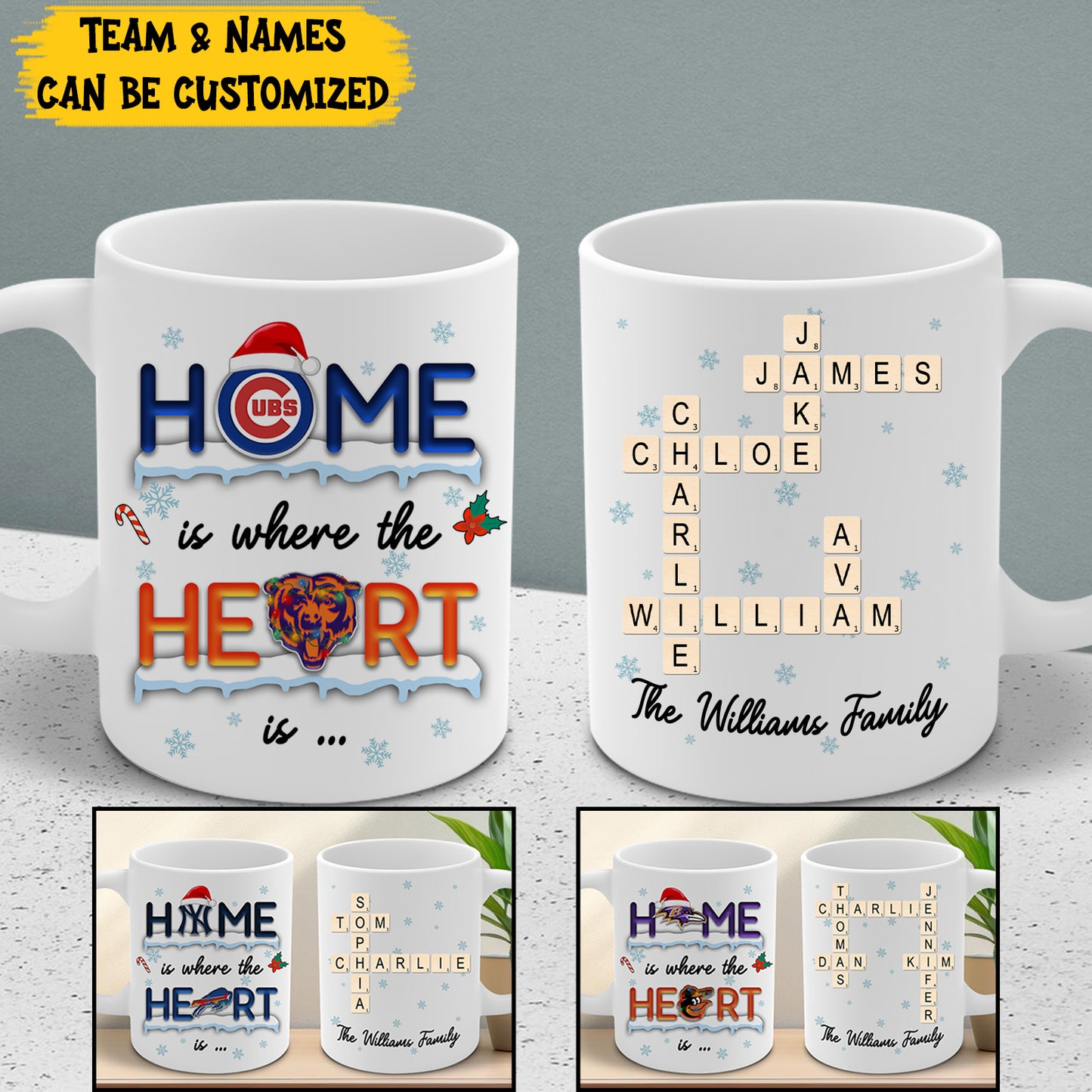 Home is where the Heart is... - Customized Ceramic Mugs