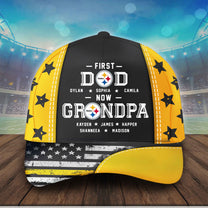 First Dad, Now Grandpa Customized Classic Cap