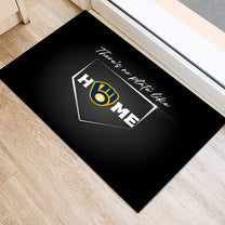 There's No Plate Like Home Doormat - Anti Slip Indoor Doormat - MWKB