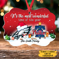 It's The Most Wonderful Time Of The Year Aluminum Ornament - Customized Ornament - PLDP