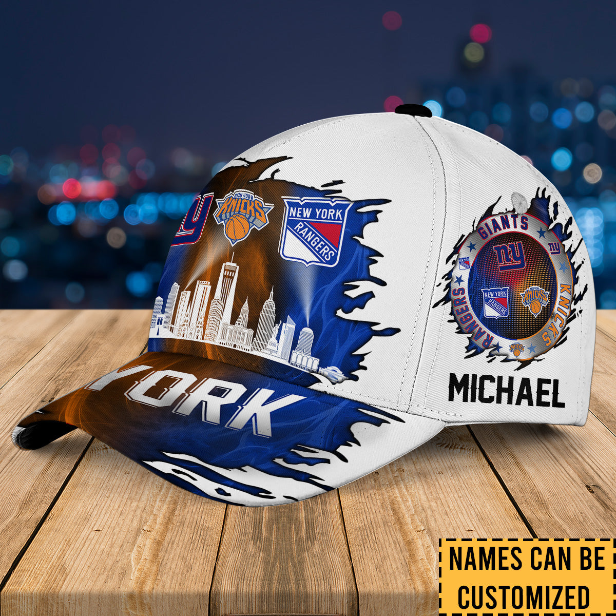 New York Skyline Classic Cap - Customized Classic Cap - v3