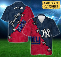 Team Hawaiian Shirt - Customized Hawaiian Shirt - NYYK,NYG