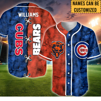 Team Short Sleeve Baseball Jersey- Customized Jersey (clt)