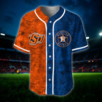 Personalized Two Teams Split Jersey- Customized Jersey For Diane Mills V5