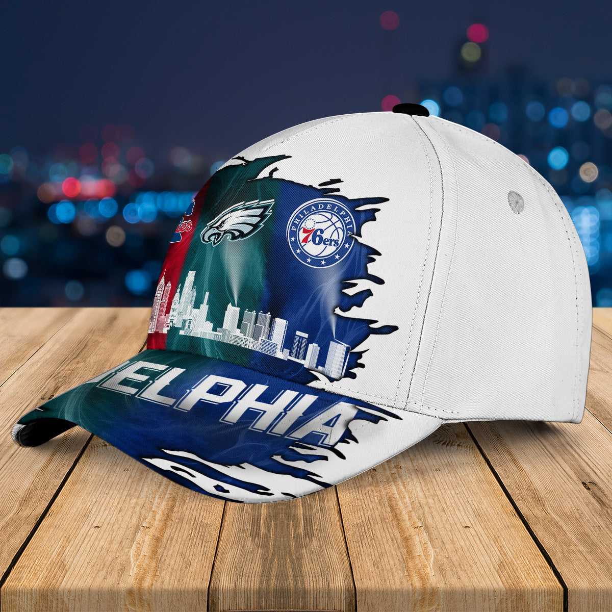 Philadelphia Skyline Classic Cap - Customized Team Classic Cap