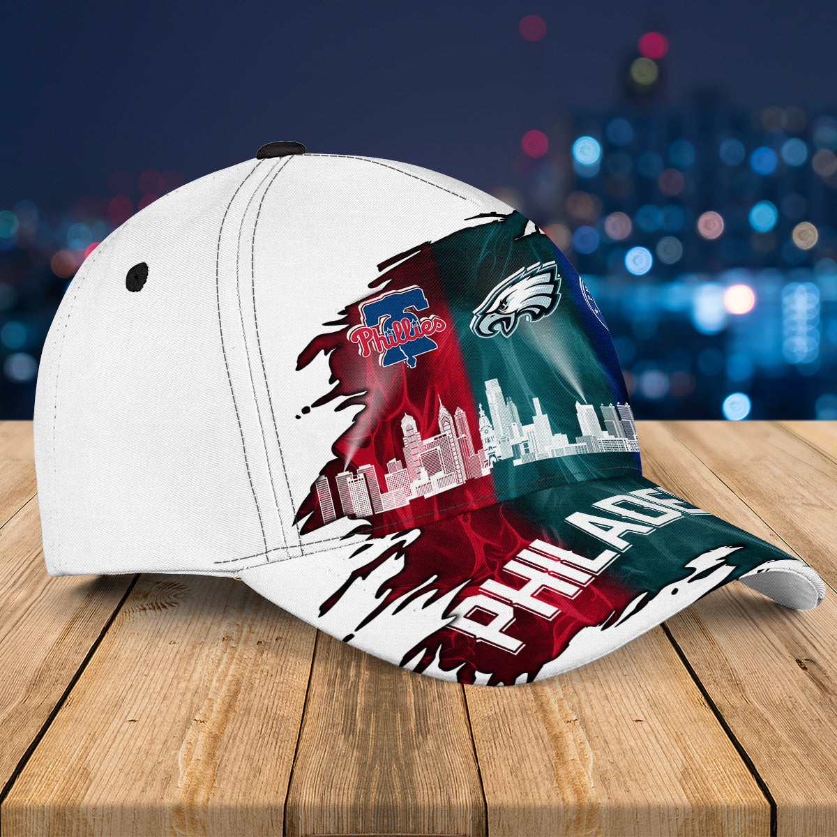 Philadelphia Skyline Classic Cap - Customized Team Classic Cap