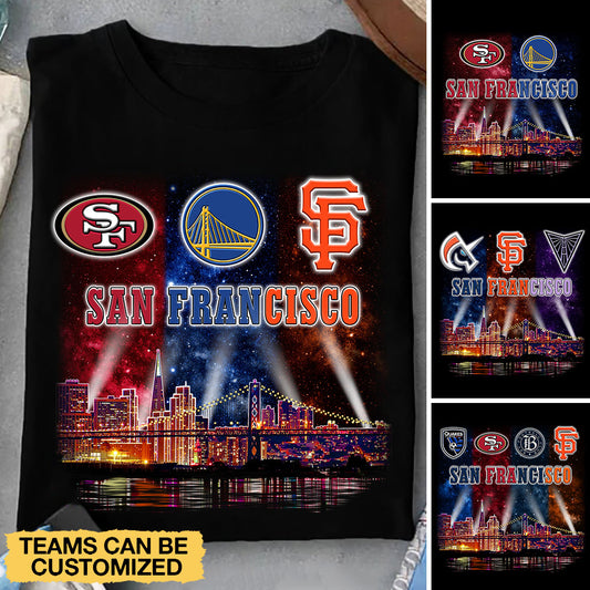 San Francisco Skyline Team Shirt - Customized Shirt (clt)