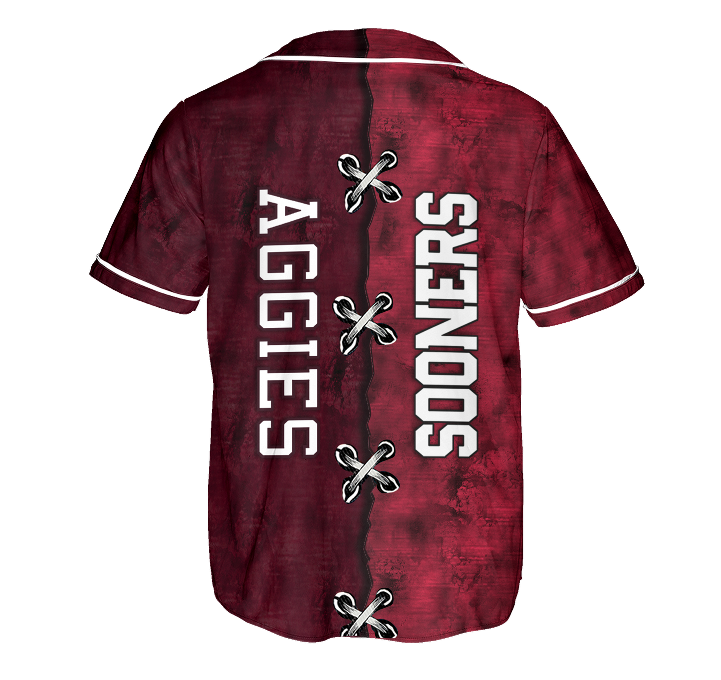 Personalized Two Teams Split Jersey- Customized Jersey For Steve Becker