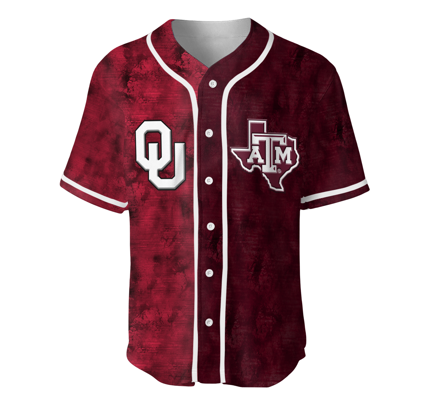 Personalized Two Teams Split Jersey- Customized Jersey For Steve Becker