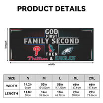 Customized Car Rear Windows Sticker - God First Family Second